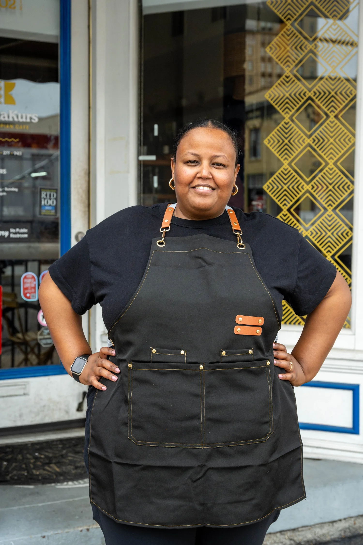 Lily Fasil, owner of Buna Kurs Ethiopian Cafe